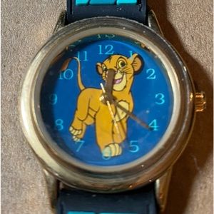The Disney Store Vintage (1990S) Quartz - The Lion King (Simba On Face) Watch